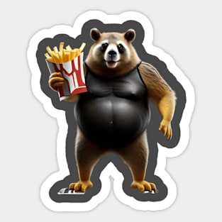 Exercise? I thought you said extra fries! Sticker